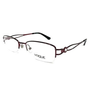VOGUE VO3929-BI 812 DARK PURPLE CRYSTAL EYEGLASSES 51-18-135 AUTHENTIC